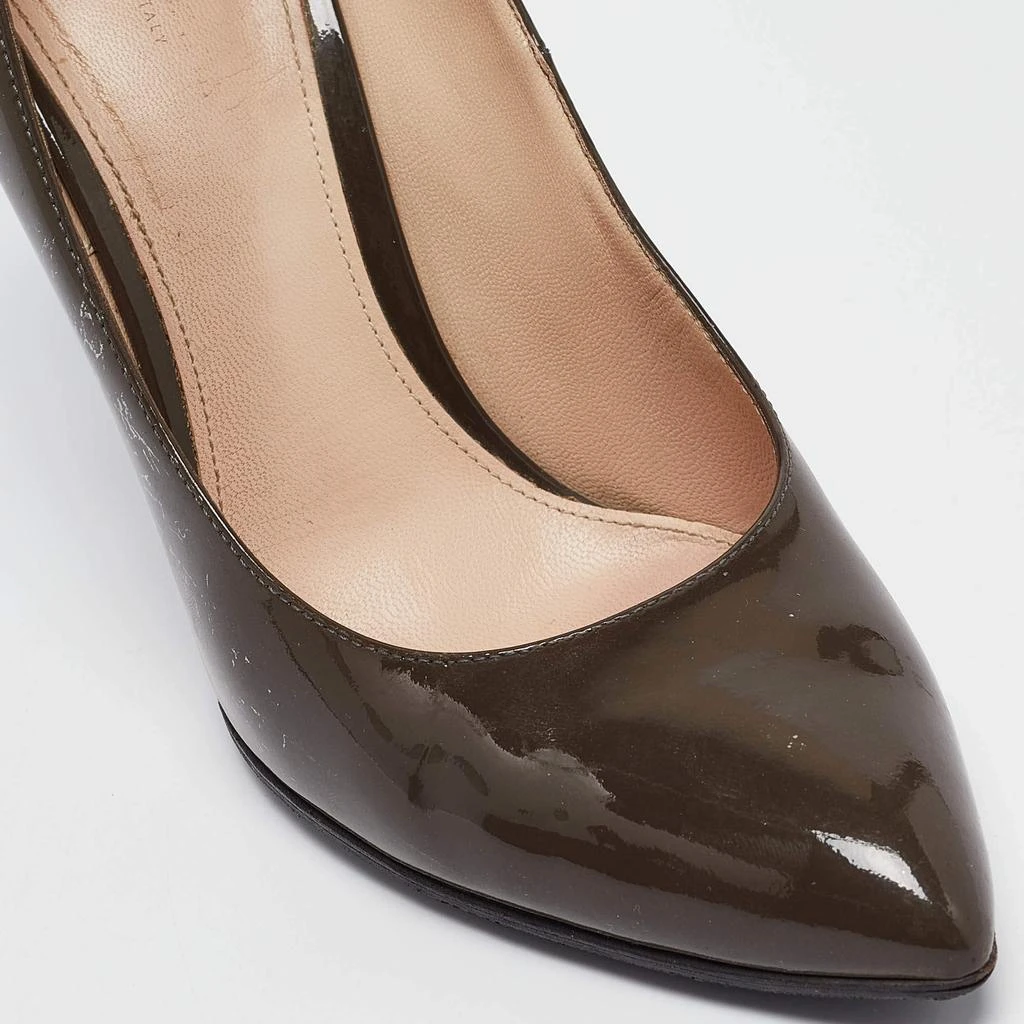 Bottega Veneta Bottega Veneta Grey Patent Leather Pointed Toe Pumps Size 38.5 8