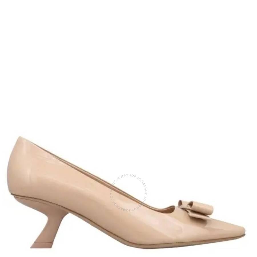 Salvatore Ferragamo Anz Patent Leather Vara Bow Pumps