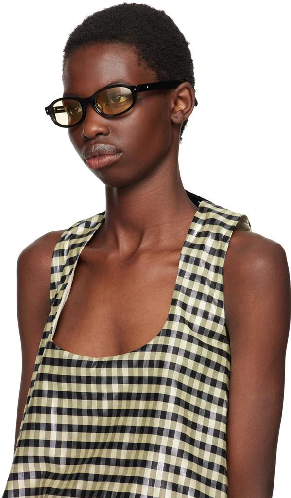 BONNIE CLYDE SSENSE Exclusive Black Roller Coaster Sunglasses 4