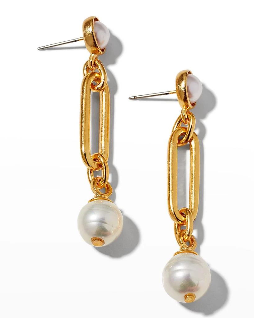 BEN-AMUN Pearly Post and Dangle Earrings 3
