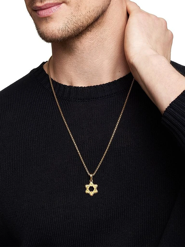 David Yurman Deco Star of David Pendant in 18K Yellow Gold, 24MM 7