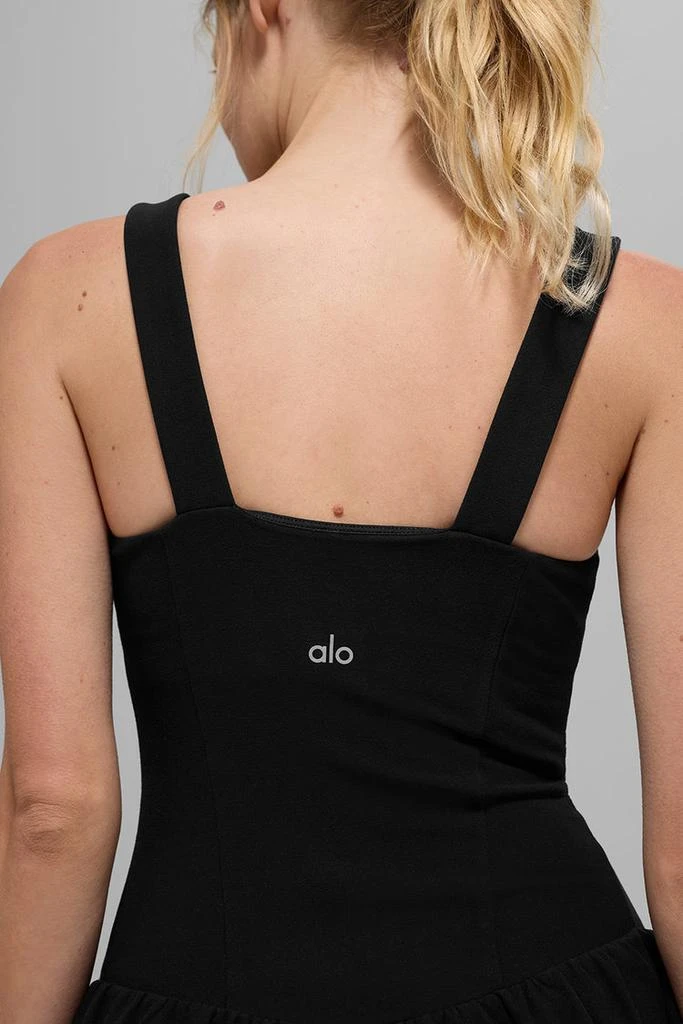 Alo Alosoft Break Point Tennis Dress - Black 3