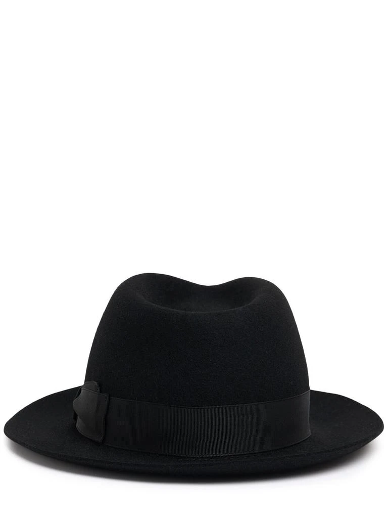 BORSALINO Brushed Felt Fedora Hat 1