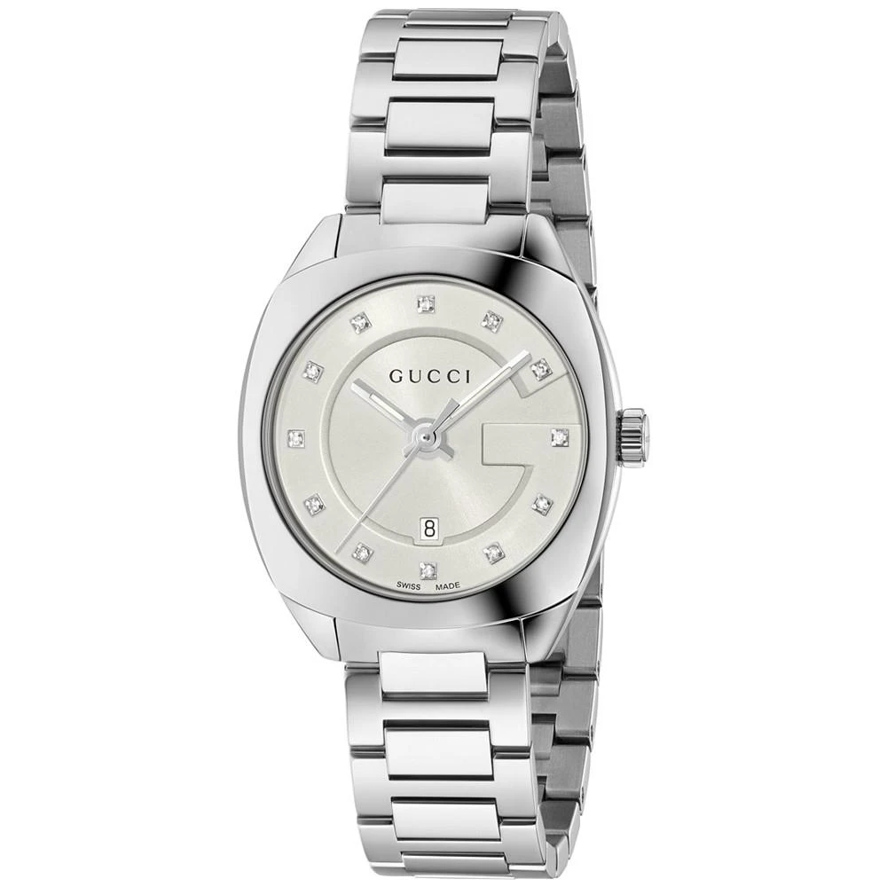 Gucci GG2570 Diamond Accent Stainless Steel Bracelet Watch 29mm 1