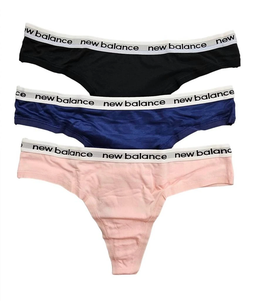 New Balance New Balance - Women's 3-Pack Performance Underwear Eversoft Thong 1