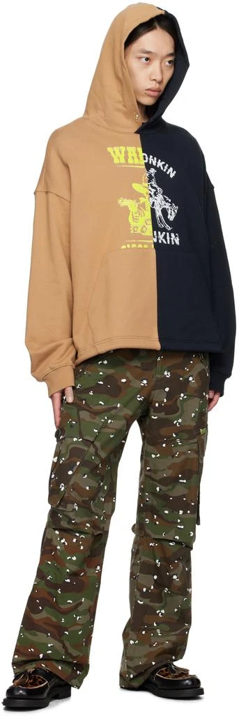 AFTER PRAY Khaki Military Camo Cargo Pants 4