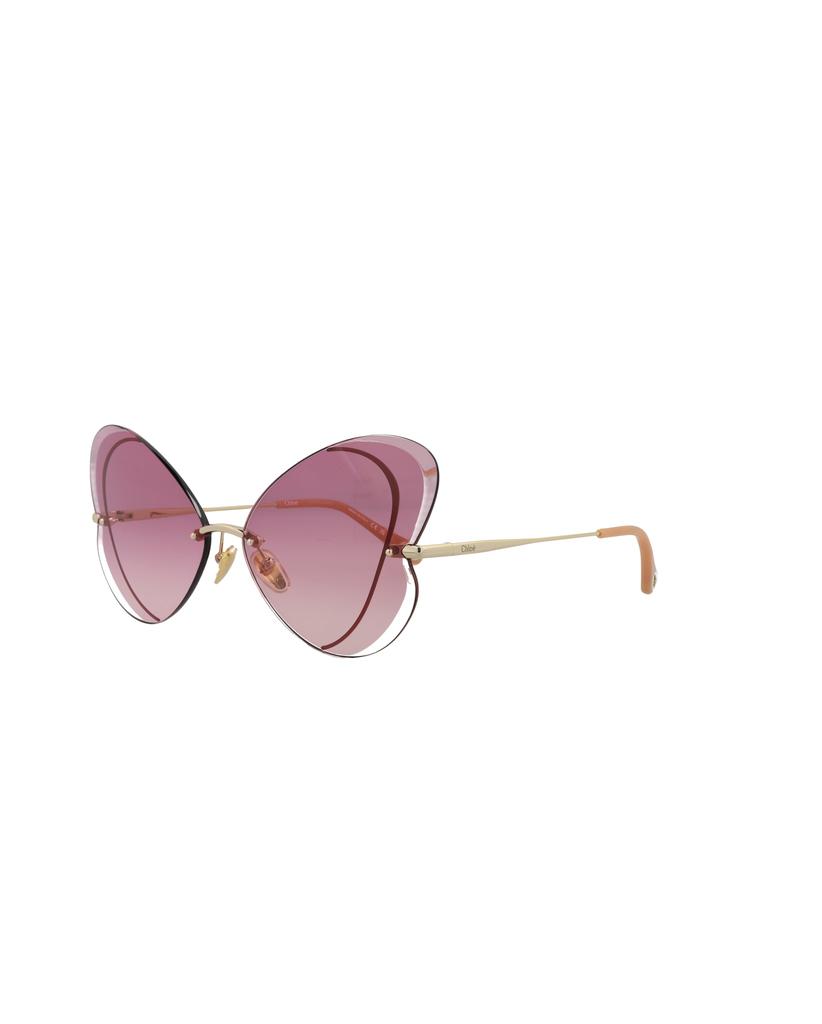 Chloé Cat Eye-Frame Metal Sunglasses