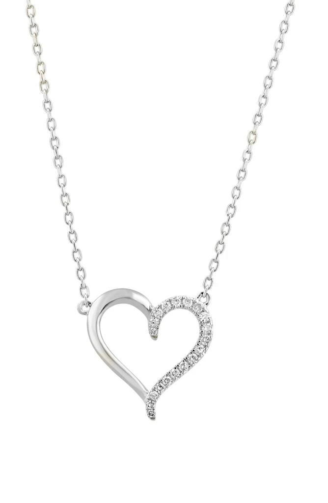 Effy Pavé Diamond Heart Pendant Necklace