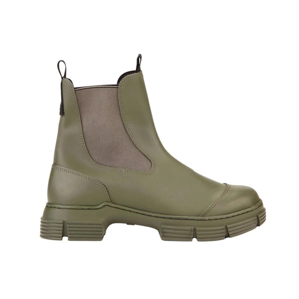 Ganni Women's Recycled Rubber City Boots In Kalamata 1