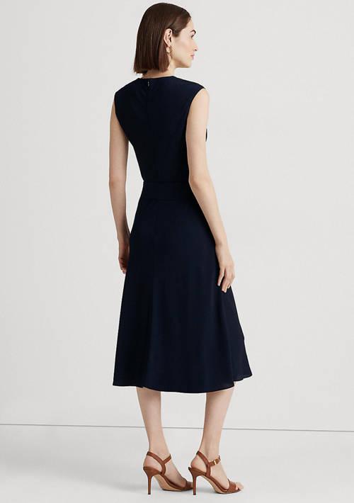 Lauren Ralph Lauren Ralph Lauren Bubble Crepe Cap Sleeve Dress