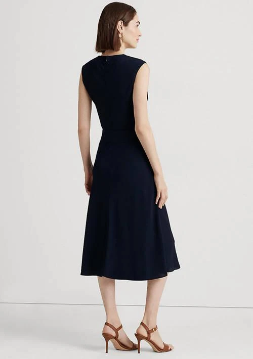 Ralph Lauren Bubble Crepe Cap-Sleeve Dress 2