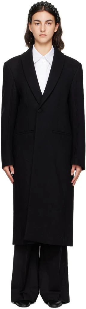 Róhe Black Tailored Coat 1