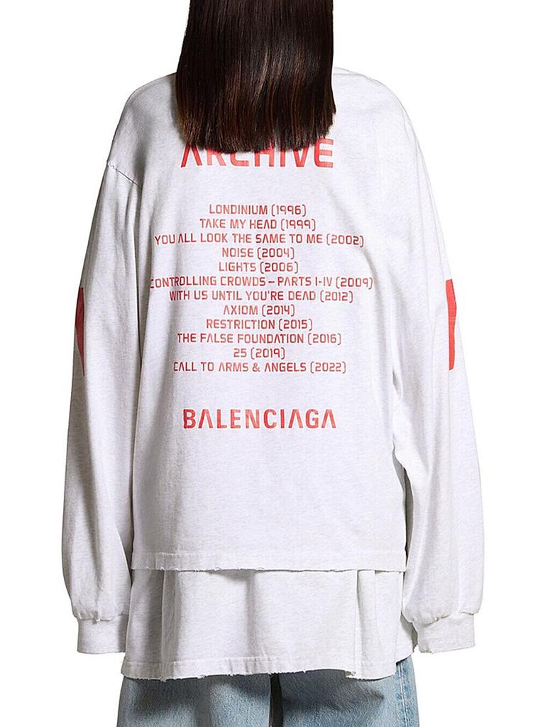Balenciaga Balenciaga Music Archive Series Connected Long Sleeve T