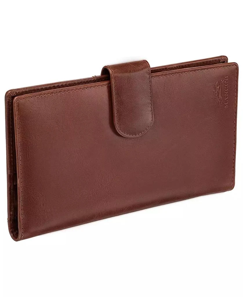 Mancini Leather Goods Men's Casablanca Collection Classic Passport Holder and Travel Organizer 2