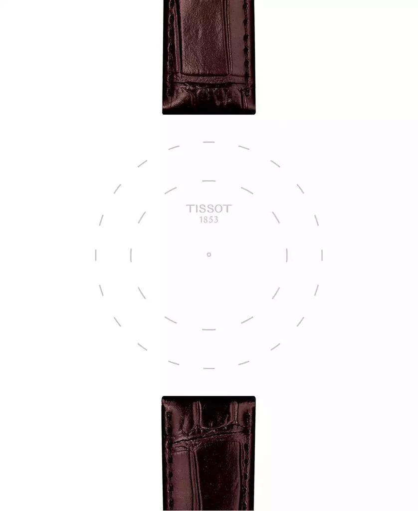 Tissot Official Interchangeable Brown Leather Watch Strap 3