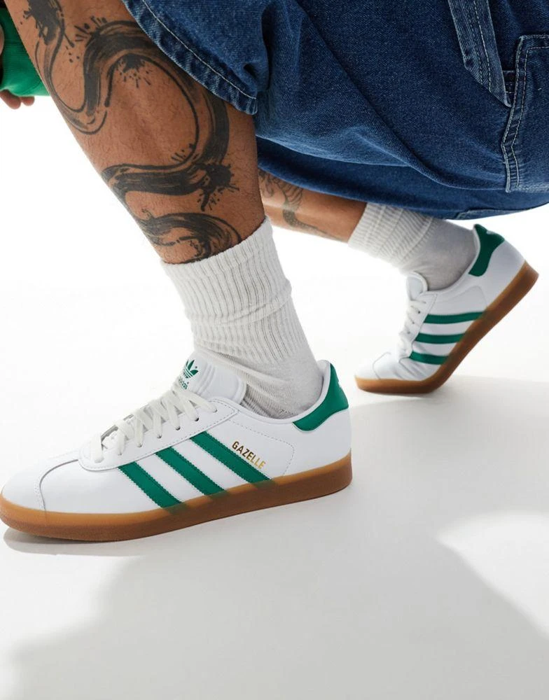 adidas gazelle silver green womens adidas Gazelle ADV main image 0