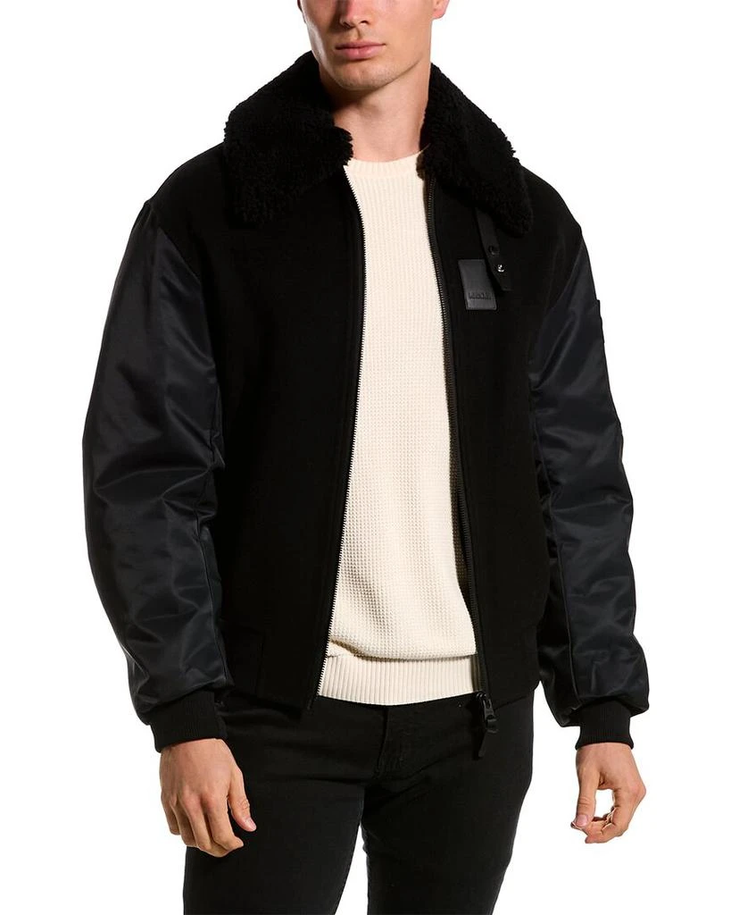 Mackage Leonard Wool Bomber Jacket 1