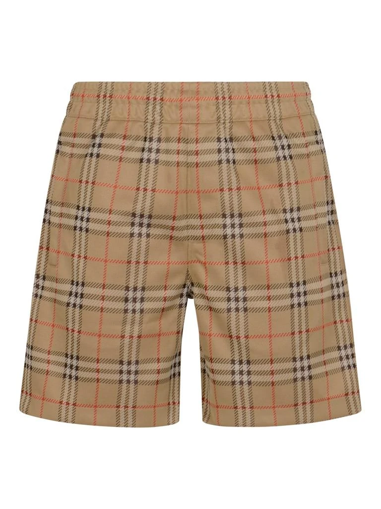 Burberry Burberry Checked Elasticated Waistband Jersey Shorts from Cettire