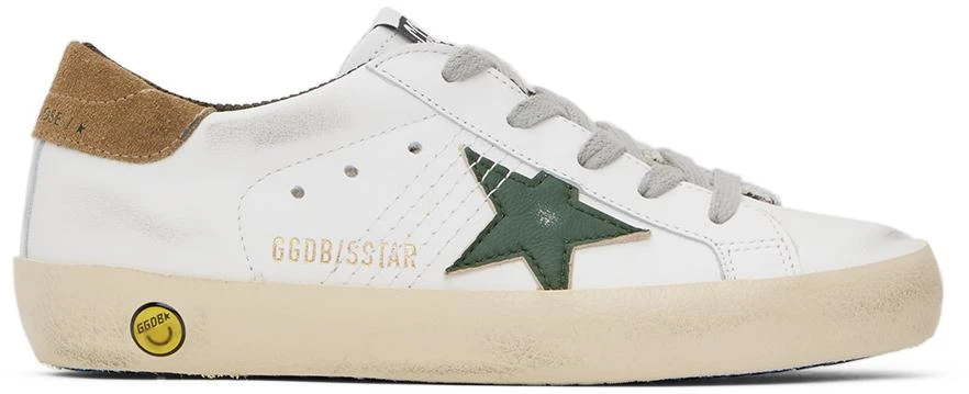 Golden Goose Kids White Super-Star Young Nappa Star Sneakers 1