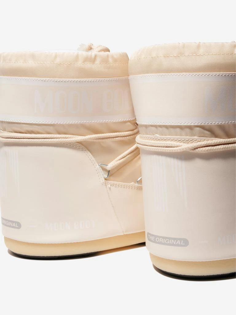 Moon Boot Moon Boot Kids Icon Low Nylon Snow Boots in Ivory 7