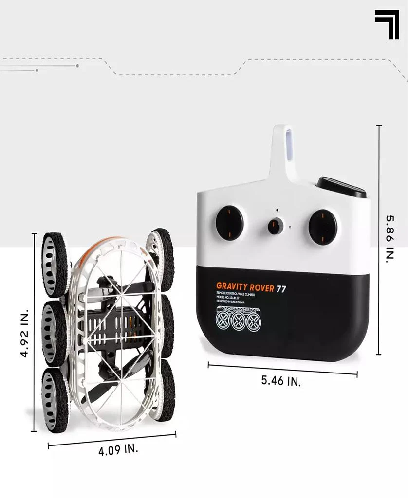 Sharper Image Remote Control Gravity Rover Antigravity Floor Wall Ceiling Climber 5