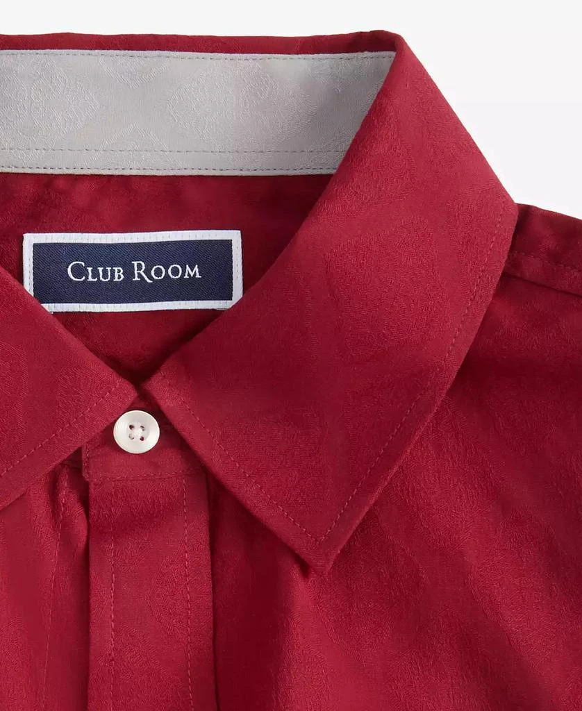 Club Room Men's Long Sleeve Diamond Jacquard Button-Front Shirt, Exclusively at Macy's 5