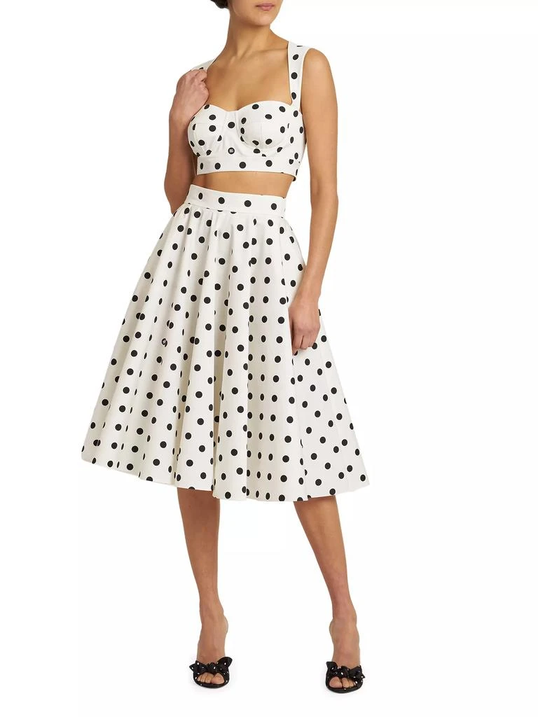Dolce & Gabbana Polka Dot Bustier Crop Top 2