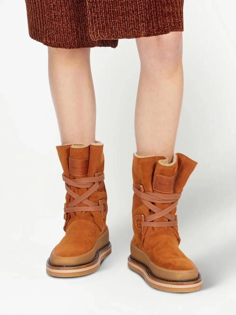 Salvatore Ferragamo Ferragamo Winter Calf-Length Boots 5