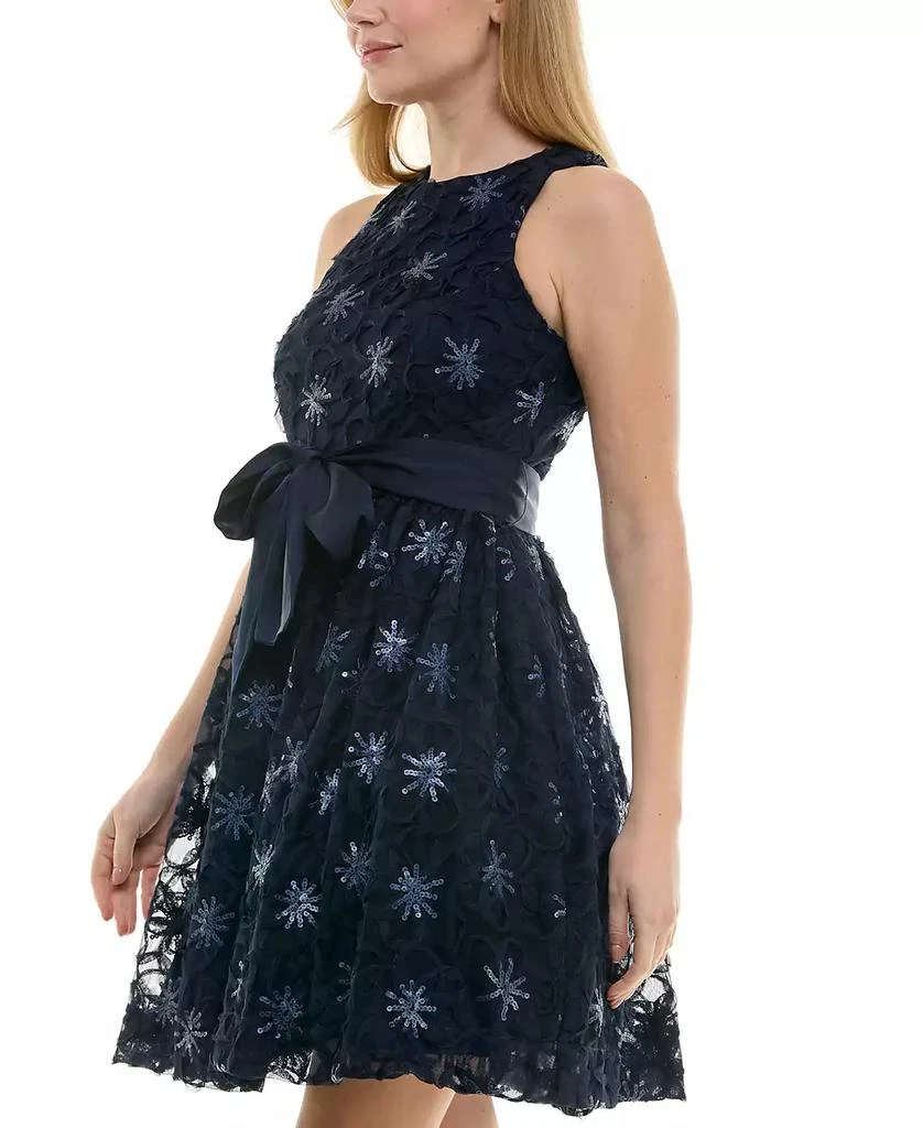 Taylor Women's Sequined Soutache Sleeveless Dress 4