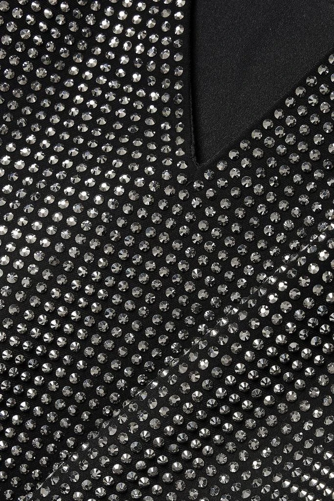 ROLAND MOURET Crystal-embellished crepe top 4