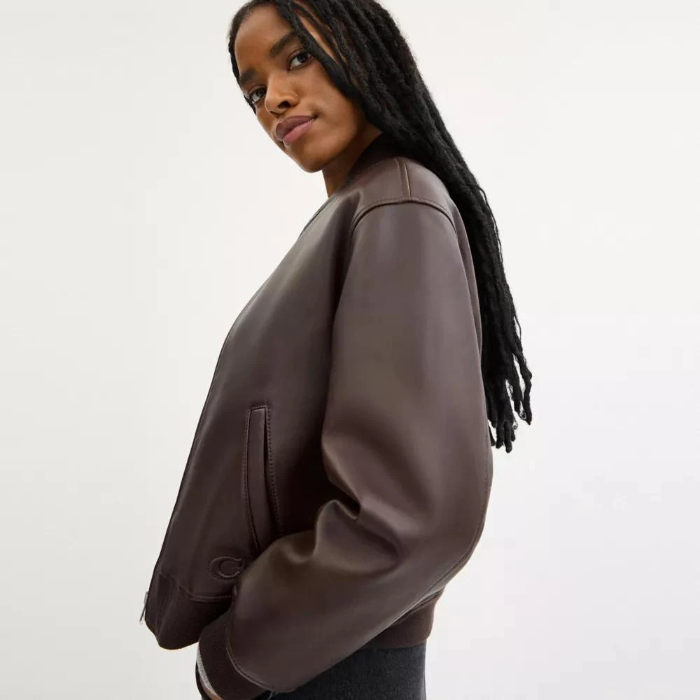 Coach Leather Bomber 4