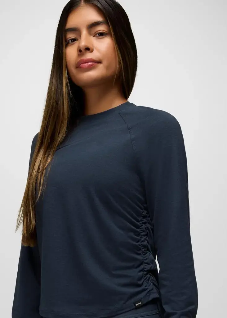 Prana Womens prAna Sol Searcher Long Sleeve Crew - Stormy Night