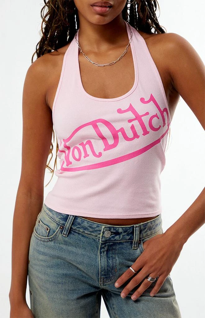 Von Dutch Logo Halter Top 2