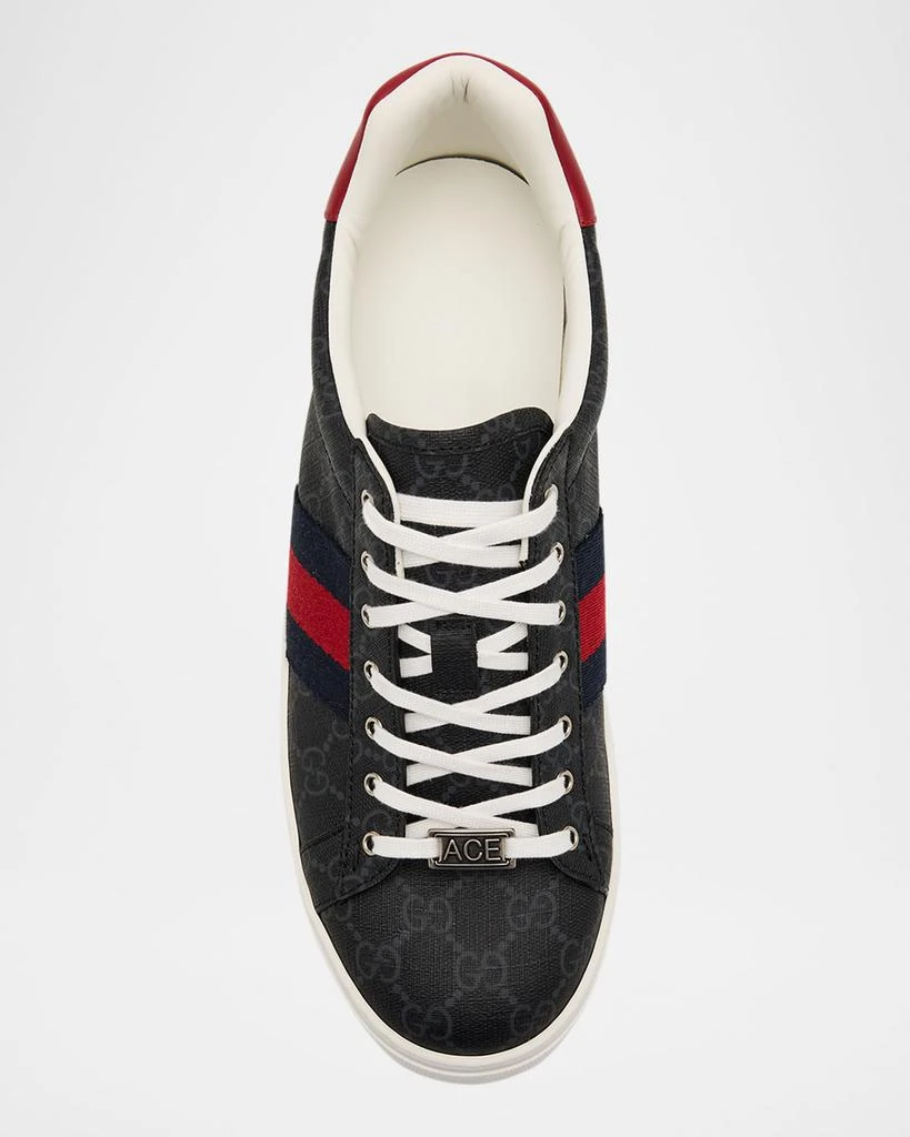 Gucci Men's Gucci Ace Low-Top Sneakers with Web 6
