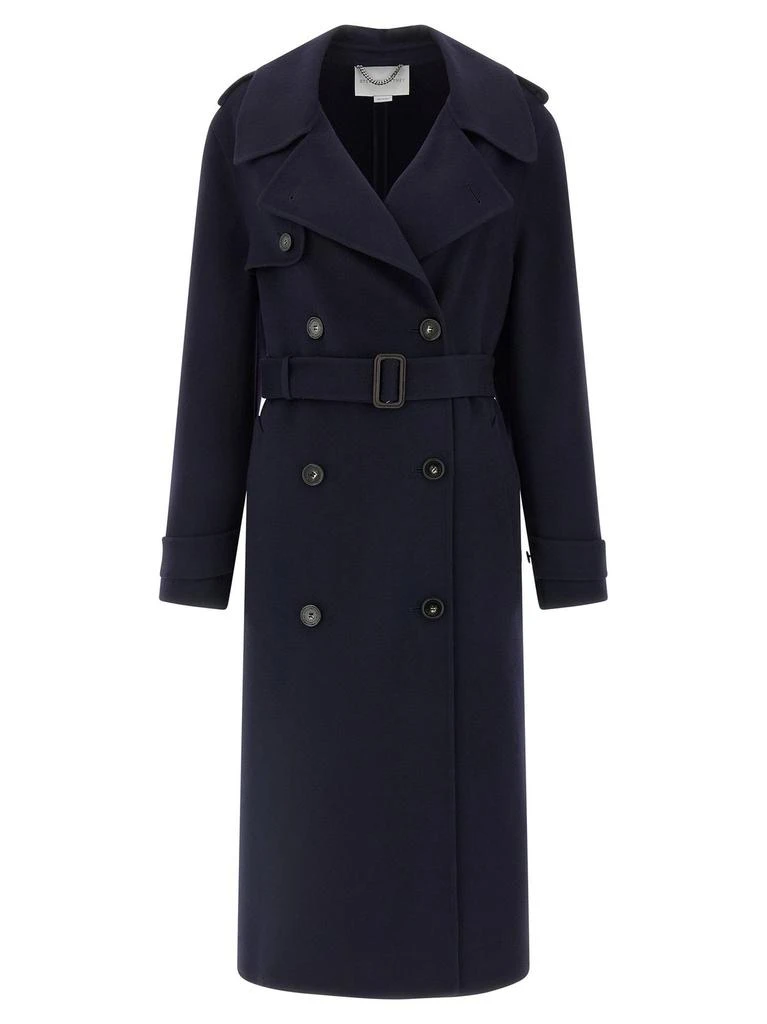Stella McCartney Stella McCartney Double-Breasted Belted Trench Coat from Cettire