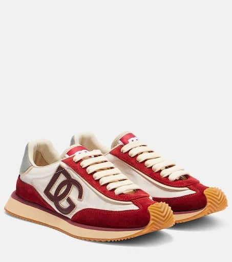 Dolce
Gabbana DG Cushion suede-trimmed sneakers 1