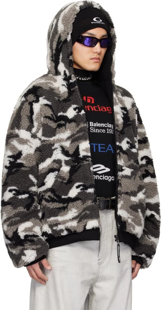 Balenciaga Gray Ski Zip-Up Hoodie 2
