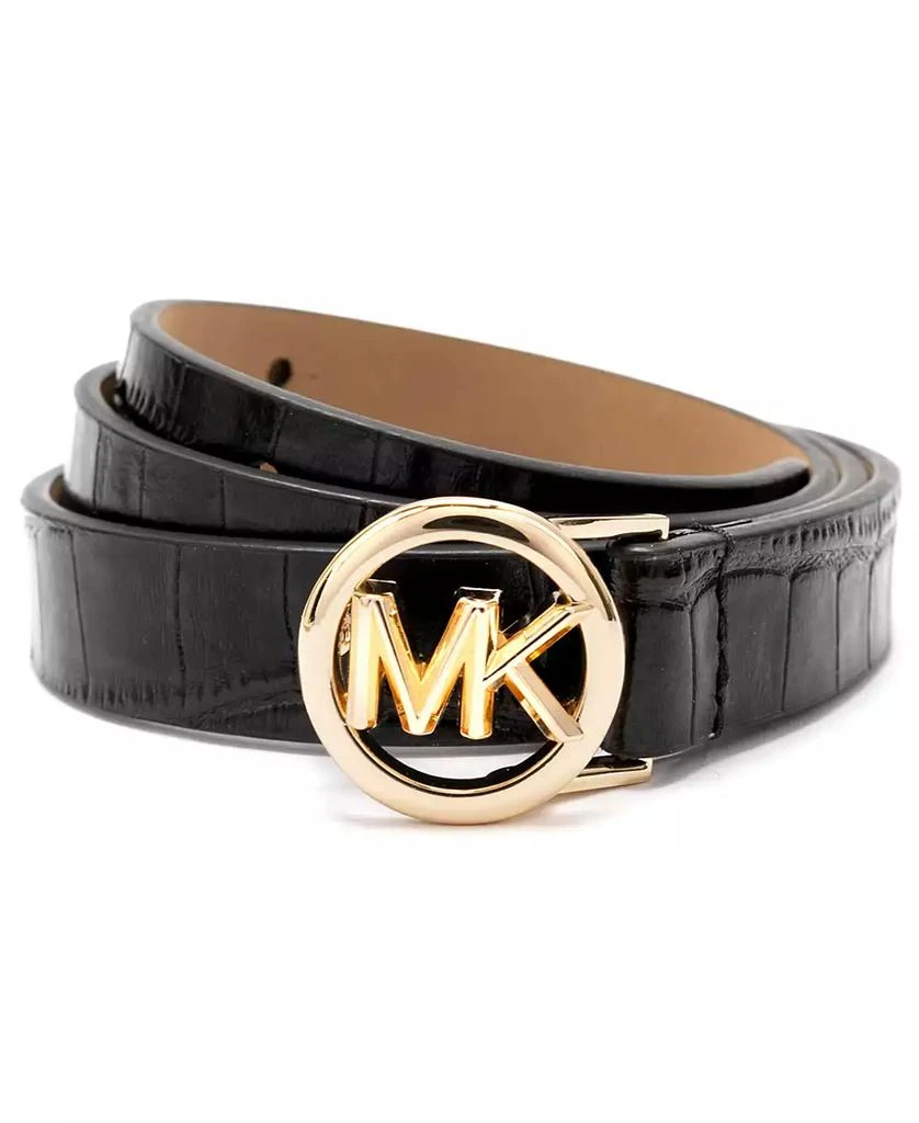 Michael Kors Logo Skinny Leather Belt