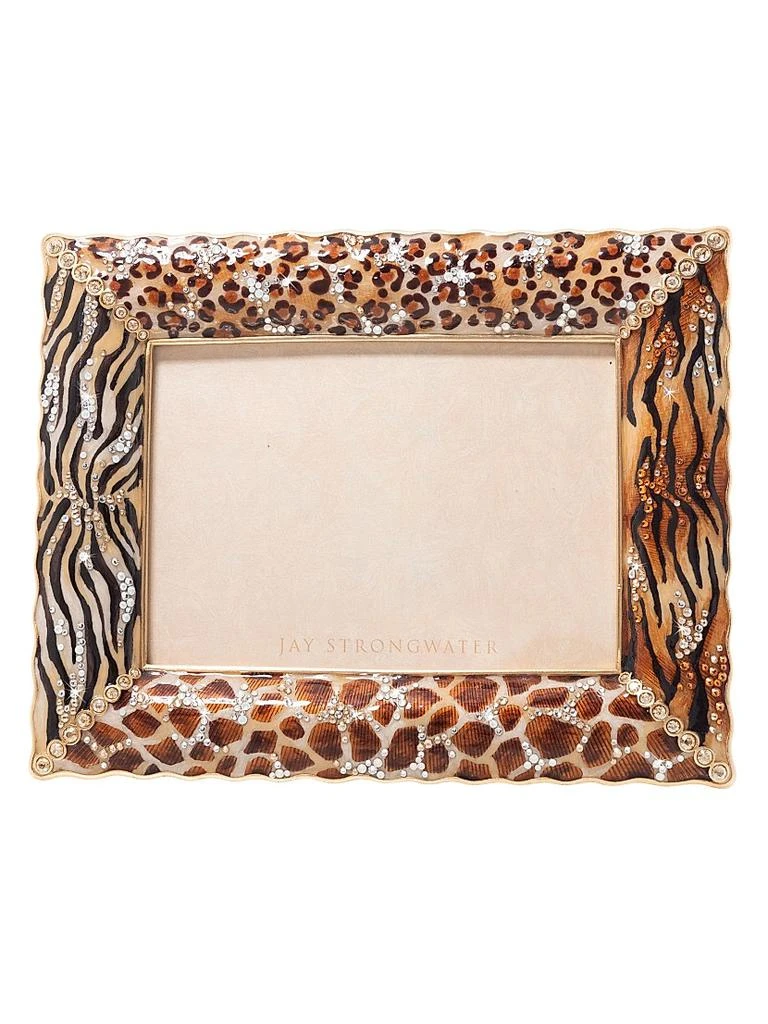 Jay Strongwater Demi Mixed Animal Print 5'' X 7'' Frame 2
