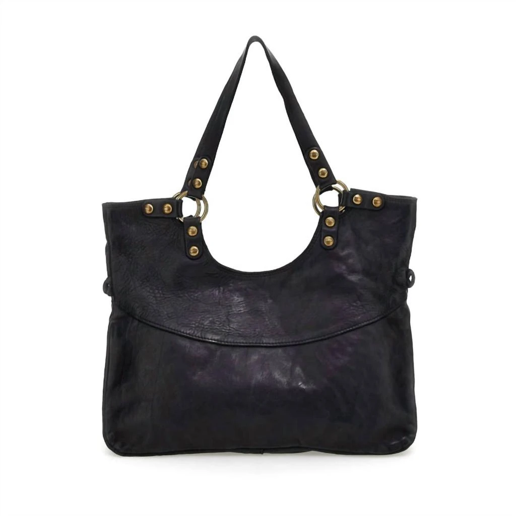 CAMPOMAGGI Women's Small Shopping Mamore Bag In Black 3