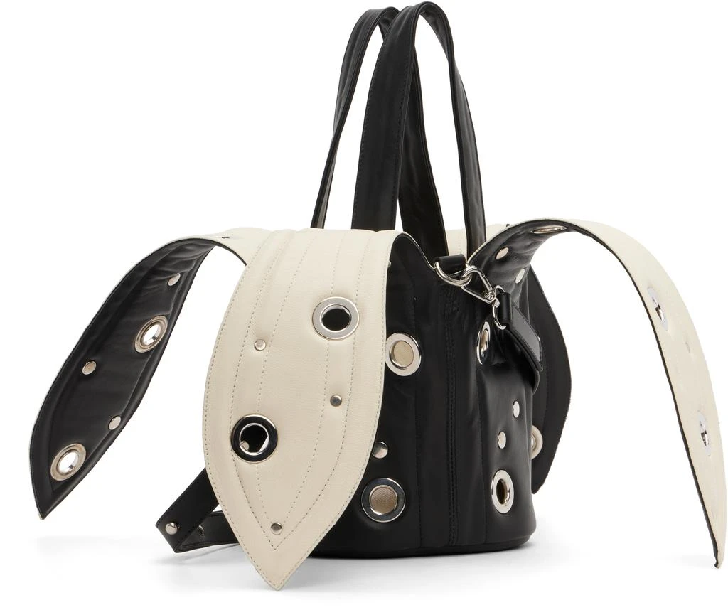 Charles Jeffrey Loverboy Black Banana Bucket Eyelets Bag 3