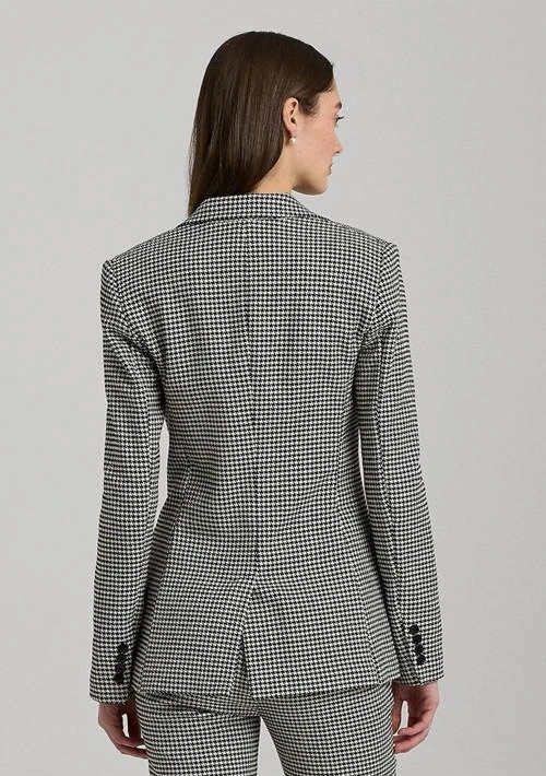 Ralph Lauren Ralph Lauren Houndstooth Cotton Blend Twill Blazer 2