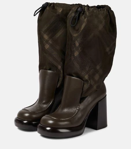 Burberry Burberry Check knee-high boots 5