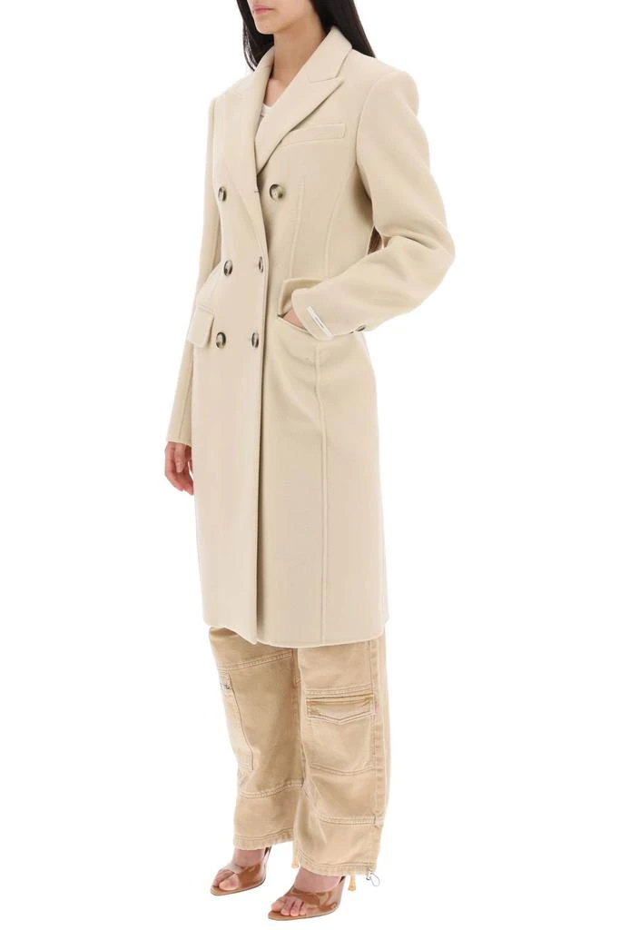 Max Mara 'morgana' virgin wool double-breasted coat 4