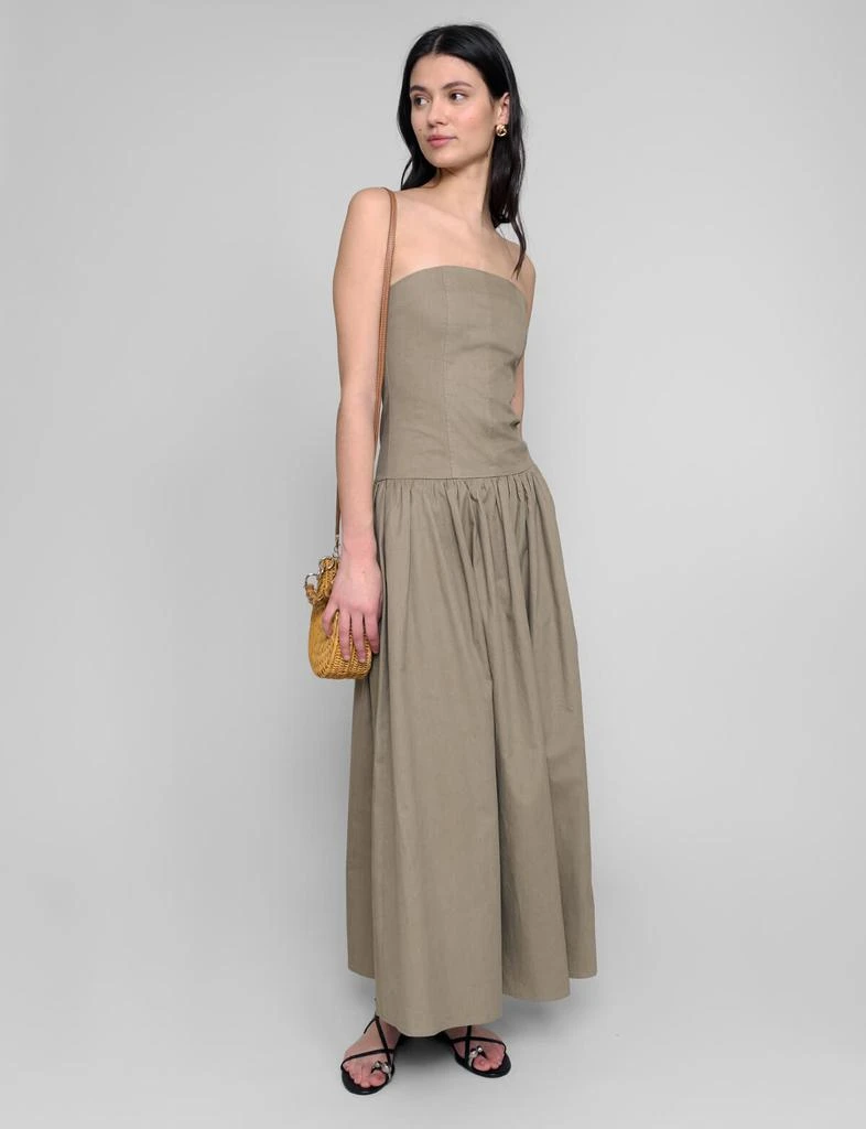 Pixie Market Khaki Strapless Dress-BESTSELLER 3