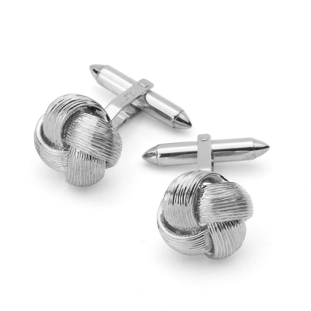 Aspinal of London Fine wire knot cufflinks sterling silver 1