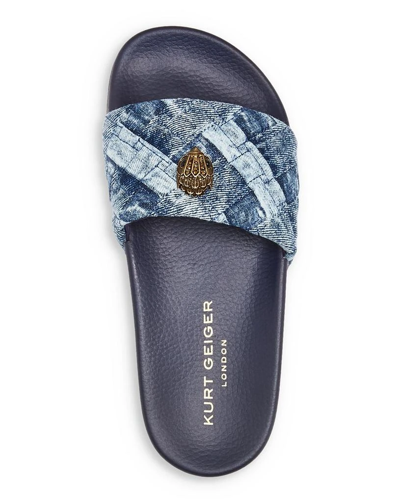 Kurt Geiger Women's Meena Eagle Quilted Slide Sandals 3