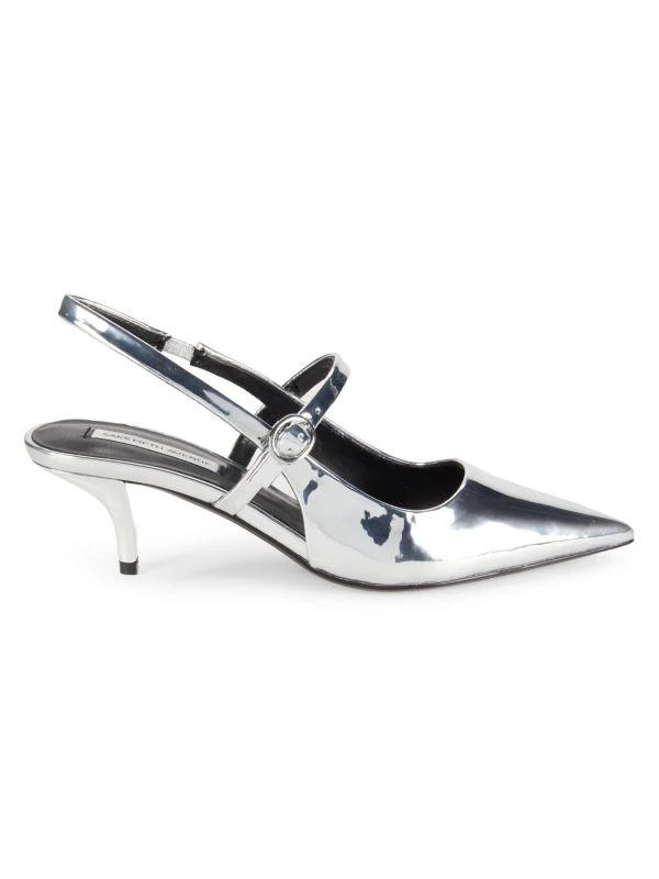 Saks Fifth Avenue Aria Leather Slingback Pumps 1