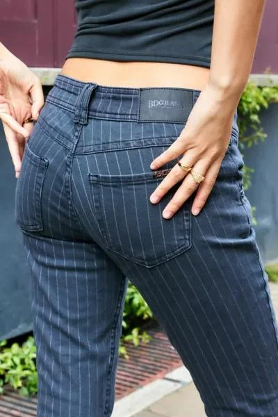 BDG BDG Brooke Low-Rise Bootcut Flare Pinstripe Jean 3