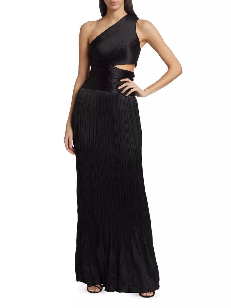 Adam Lippes Delphos Silk One-Shoulder Gown 2